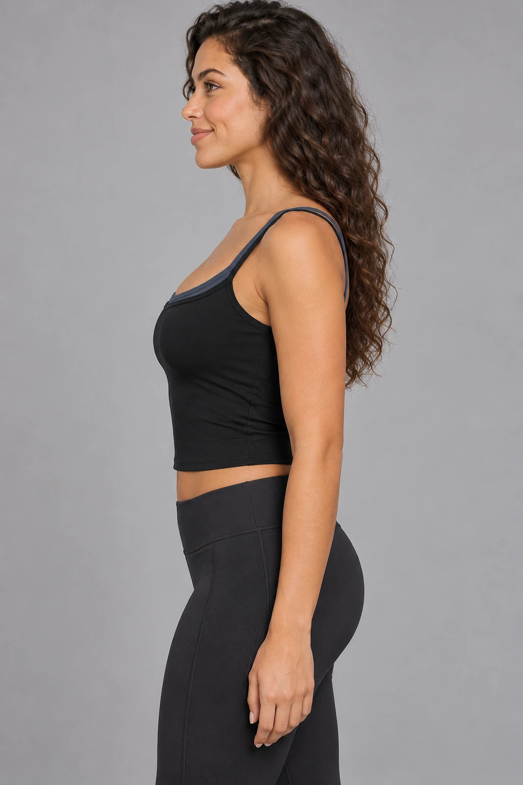 WEARHUB Nylon-Spandex Barely-There Active Tank — WHZ023 — product, side view