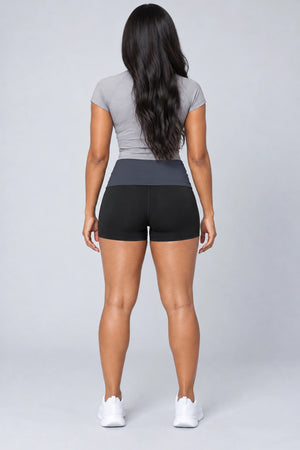 WEARHUB Nylon-Spandex Barely-There Active Shorts — WHZ025 — product, back view