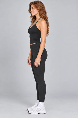 WEARHUB Nylon-Spandex Seamless Active Tank — WHZ027 — product, side view