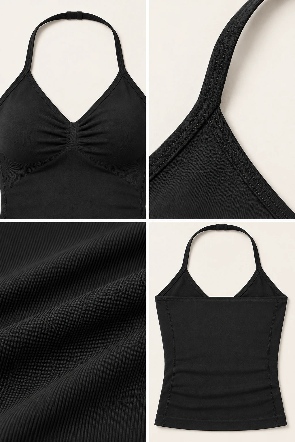 WEARHUB Nylon-Spandex Seamless Active Tank — WHZ027 — product, details view