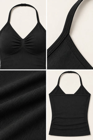 WEARHUB Nylon-Spandex Seamless Active Tank — WHZ027 — product, details view