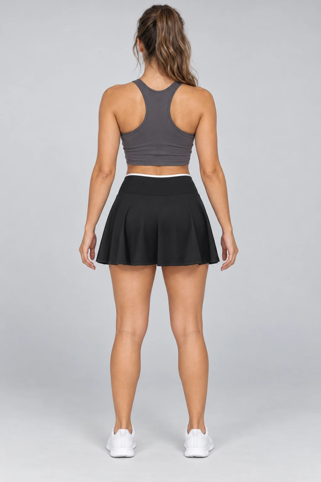 WEARHUB Nylon-Spandex Barely-There Active Skirt — WHZ037 — product, back view