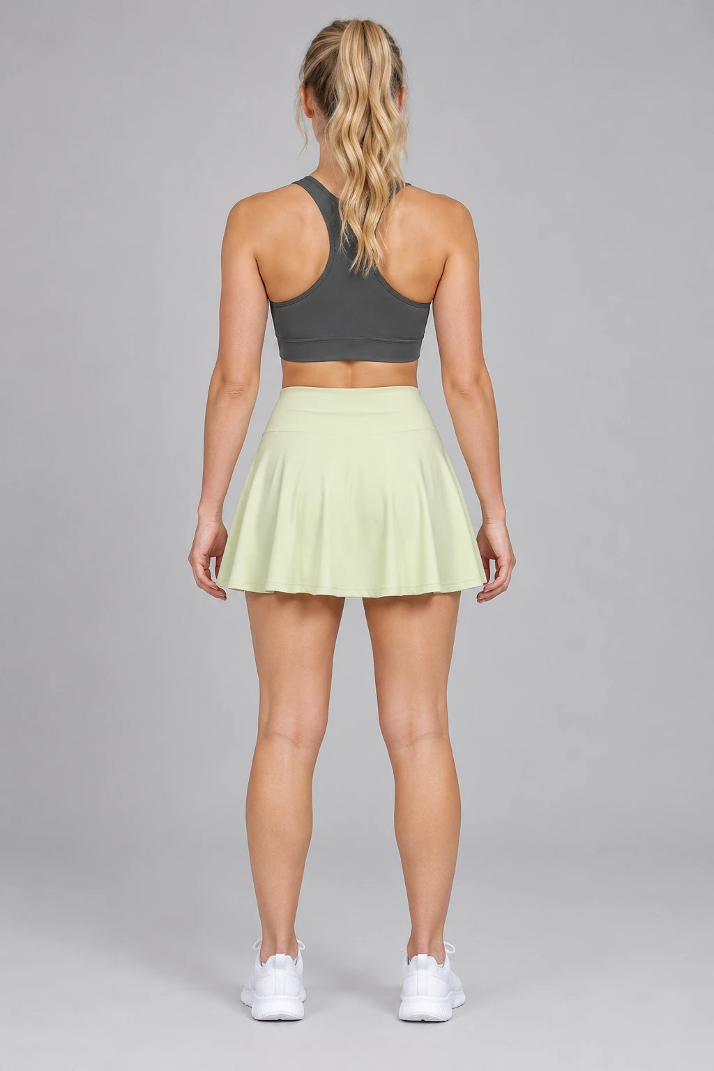 WEARHUB Nylon-Spandex Brushed Active Skirt — WHZ041 — product, back view