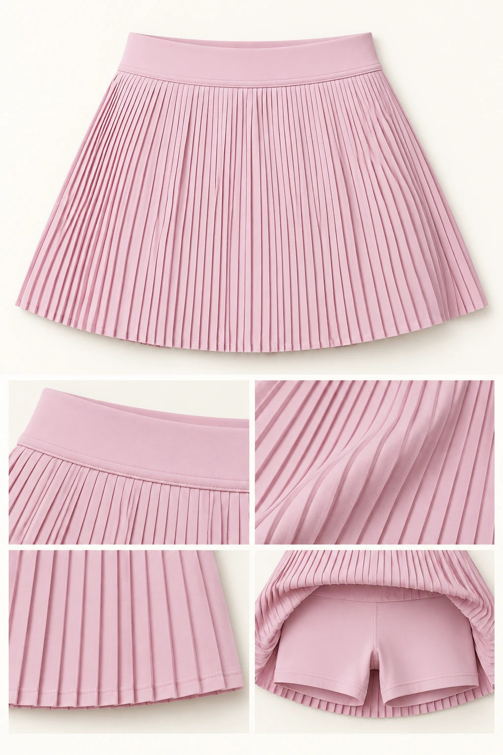 WEARHUB Nylon-Spandex Cloud-Soft Active Skirt — WHZ042 — product, details view