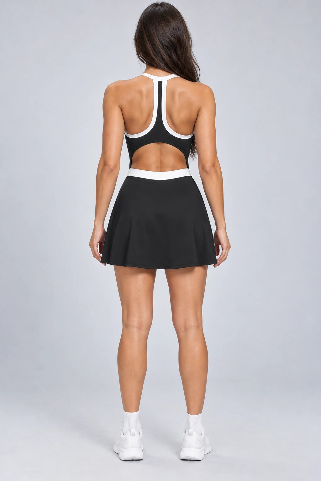WEARHUB Nylon-Spandex Barely-There Active Jumpsuit — WHZ043 — product, back view