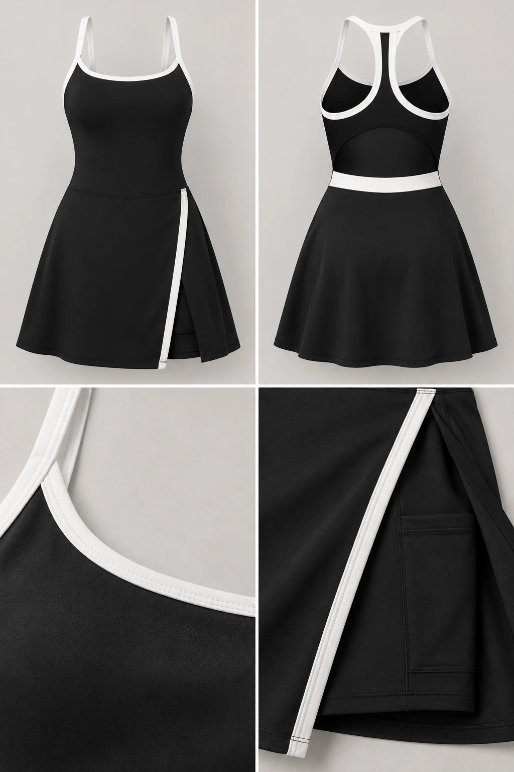 WEARHUB Nylon-Spandex Barely-There Active Jumpsuit — WHZ043 — product, details view