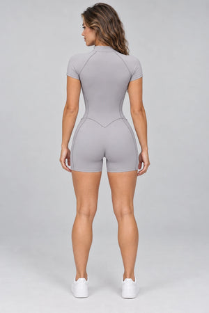 WEARHUB Nylon-Spandex Brushed Active Jumpsuit — WHZ044 — product, back view