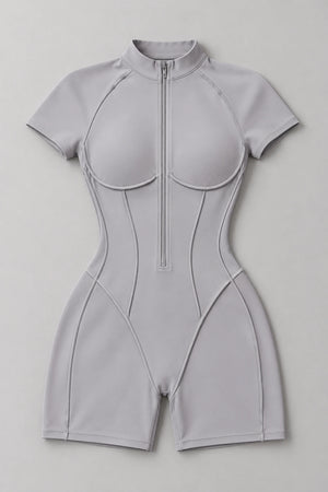 WEARHUB Nylon-Spandex Brushed Active Jumpsuit — WHZ044 — product, details view