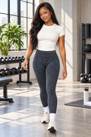 WEARHUB Nylon-Spandex Seamless Active Pants — WHZ047 — product, scene view