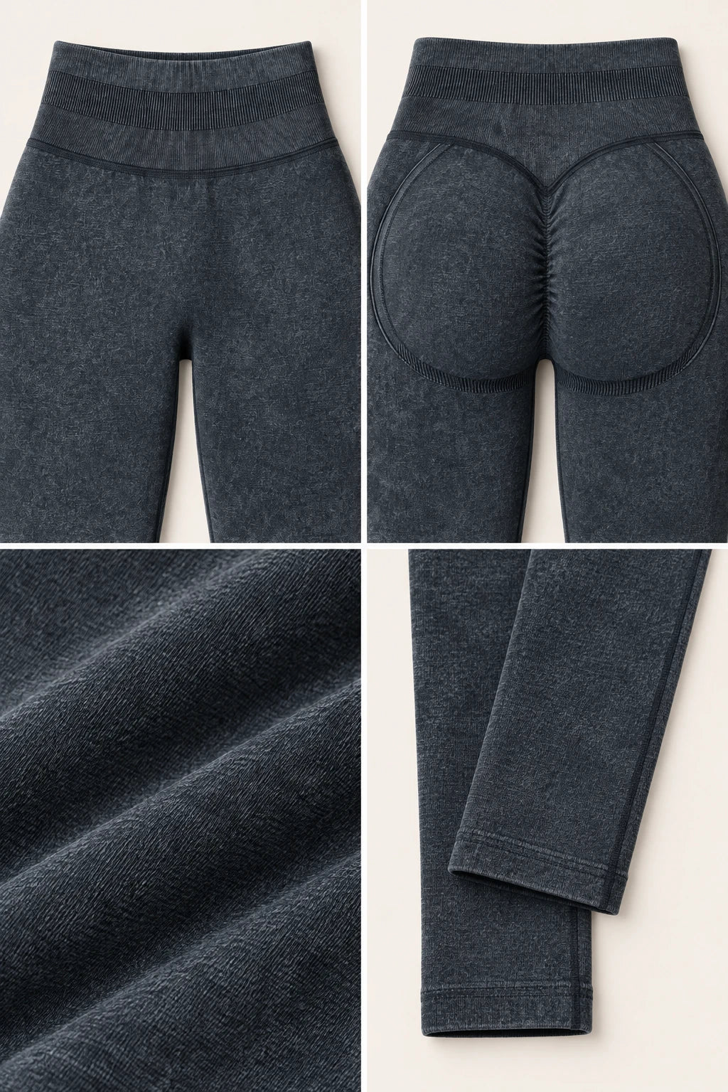 WEARHUB Nylon-Spandex Seamless Active Pants — WHZ047 — product, details view