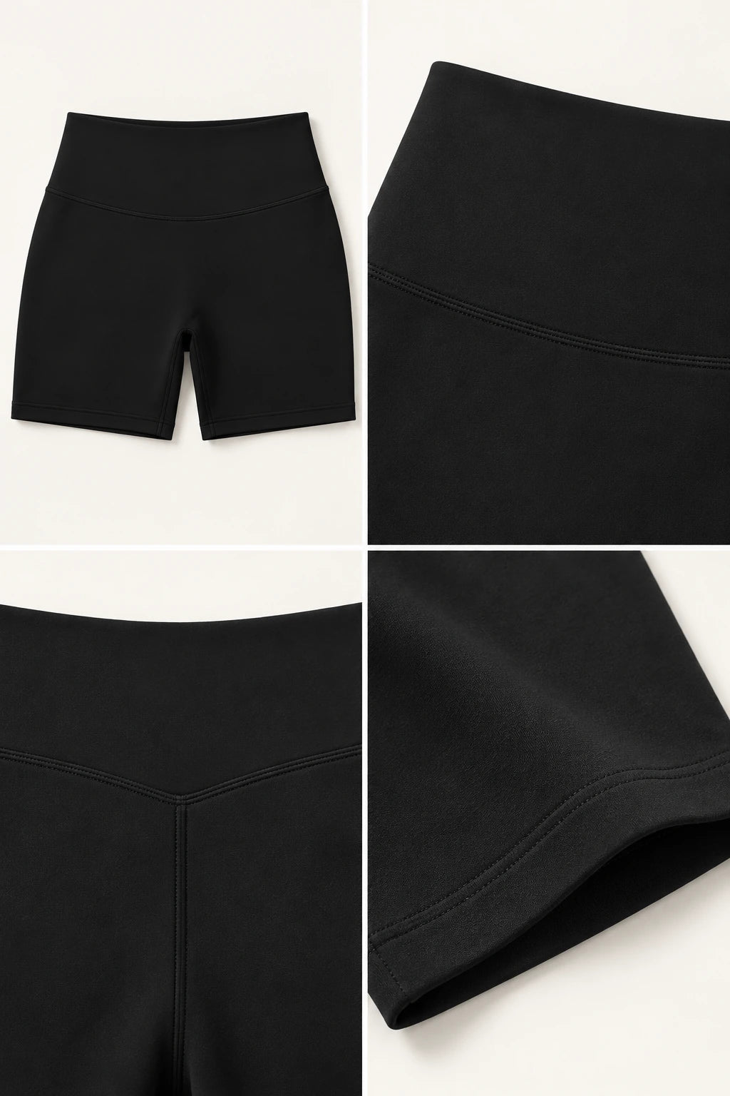 WEARHUB Nylon-Spandex Barely-There Active Shorts — WHZ061 — product, details view