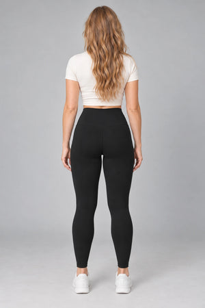 WEARHUB Nylon-Spandex Barely-There Yoga Leggings — WHZ062 — product, back view