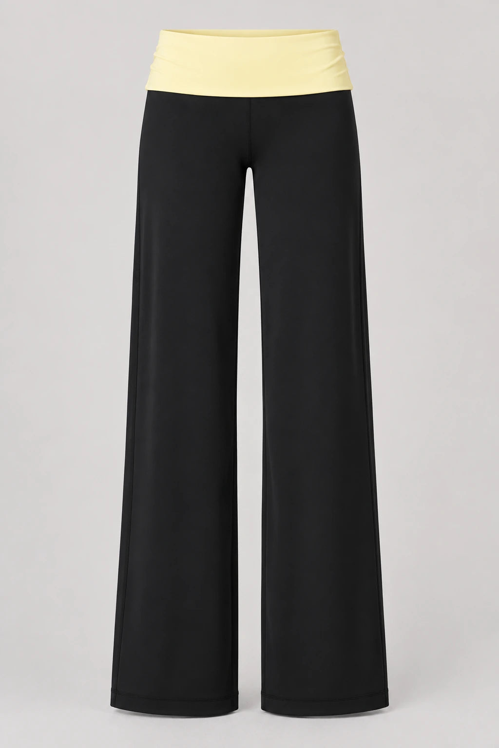 WEARHUB Nylon-Spandex Brushed Wide-Leg Yoga Pants — WHZ069 — product, details view