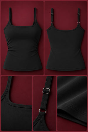 WEARHUB Nylon-Spandex Brushed Active Tank — WHZ070 — product, details view