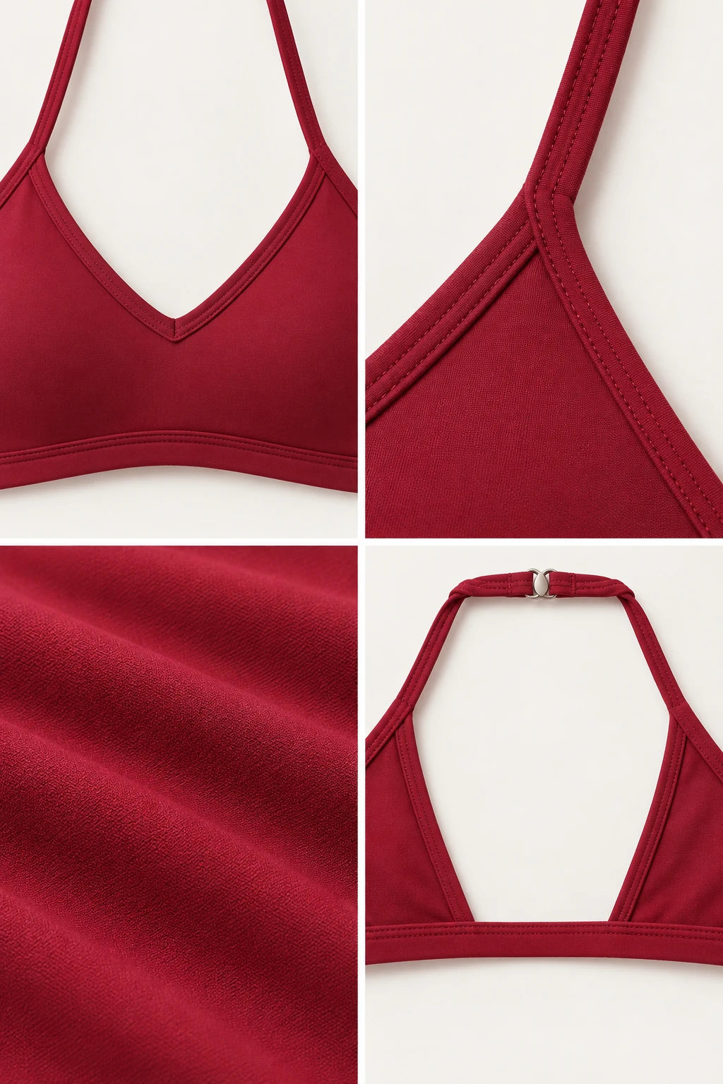 WEARHUB Nylon-Spandex Brushed Sports Bra — WHZ072 — product, details view