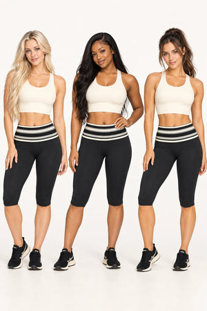 WEARHUB Polyester-Spandex Printed Mid-Length Active Shorts — WHZ076 — product, multiracial view