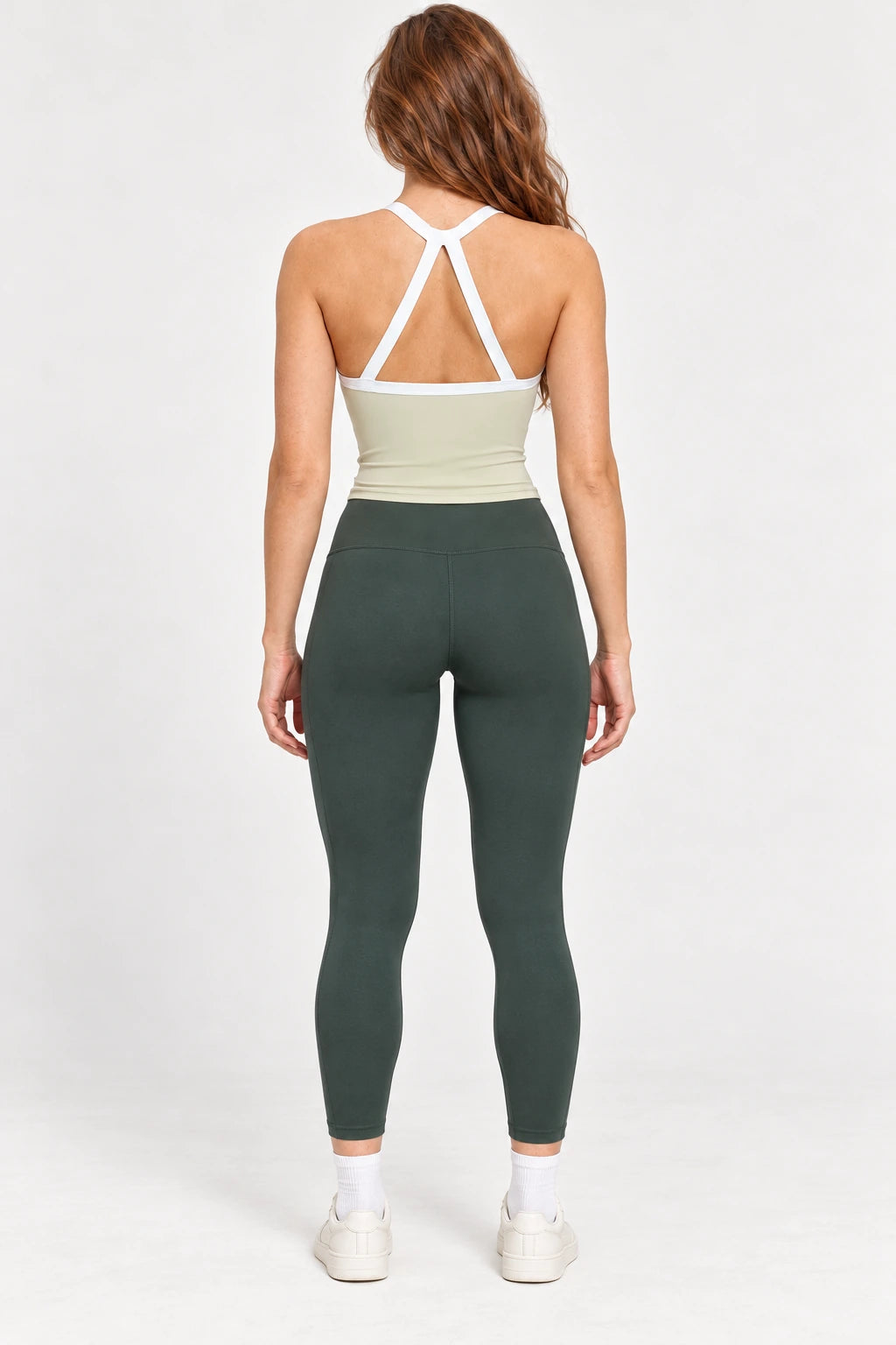 WEARHUB Nylon-Spandex Barely-There Active Tank — WHZ077 — product, back view