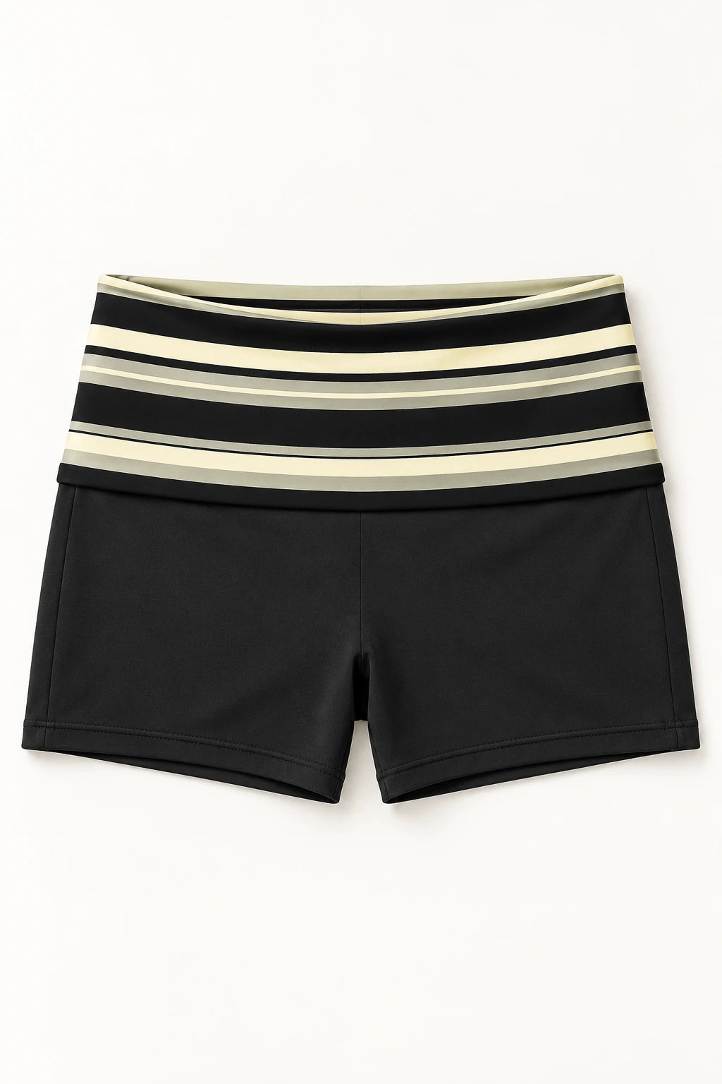 WEARHUB Polyester-Spandex Printed Active Shorts — WHZ079 — product, details view