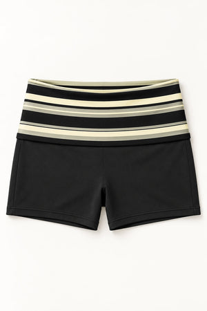 WEARHUB Polyester-Spandex Printed Active Shorts — WHZ079 — product, details view