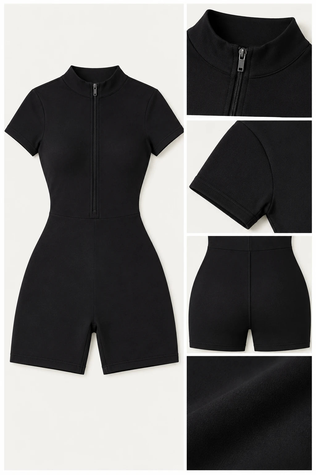 WEARHUB Nylon-Spandex Cloud-Soft Active Jumpsuit — WHZ081 — product, details view