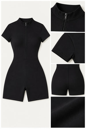 WEARHUB Nylon-Spandex Cloud-Soft Active Jumpsuit — WHZ081 — product, details view