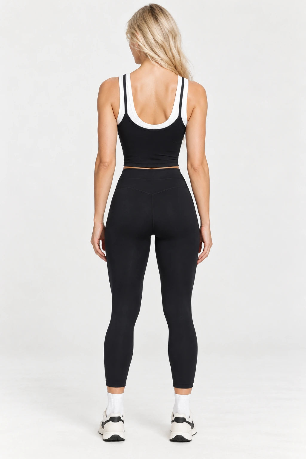 WEARHUB Nylon-Spandex Barely-There Active Tank — WHZ086 — product, back view