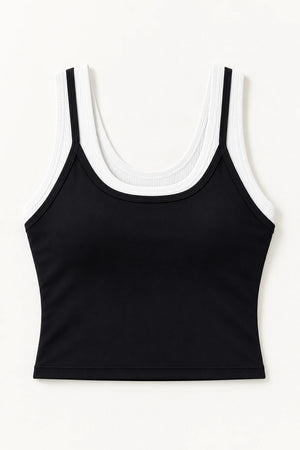 WEARHUB Nylon-Spandex Barely-There Active Tank — WHZ086 — product, details view