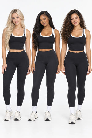 WEARHUB Nylon-Spandex Barely-There Active Tank — WHZ086 — product, multiracial view
