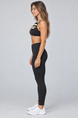 WEARHUB Polyester-Spandex Printed Sports Bra — WHZ087 — product, side view
