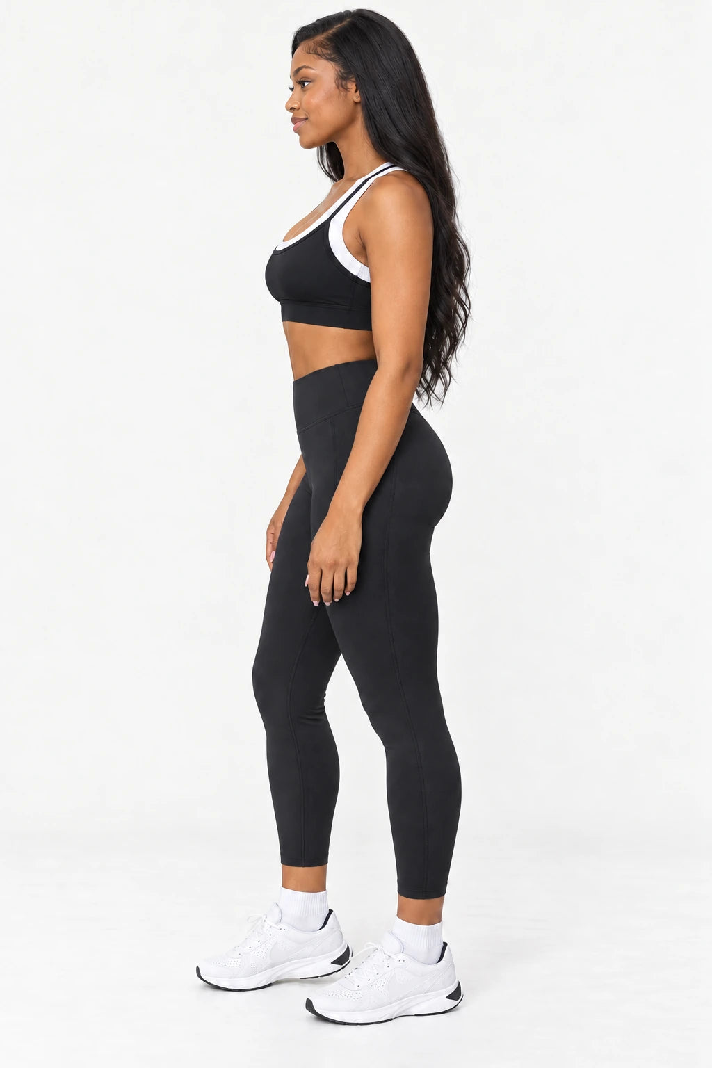 WEARHUB Nylon-Spandex Barely-There Sports Bra — WHZ094 — product, side view