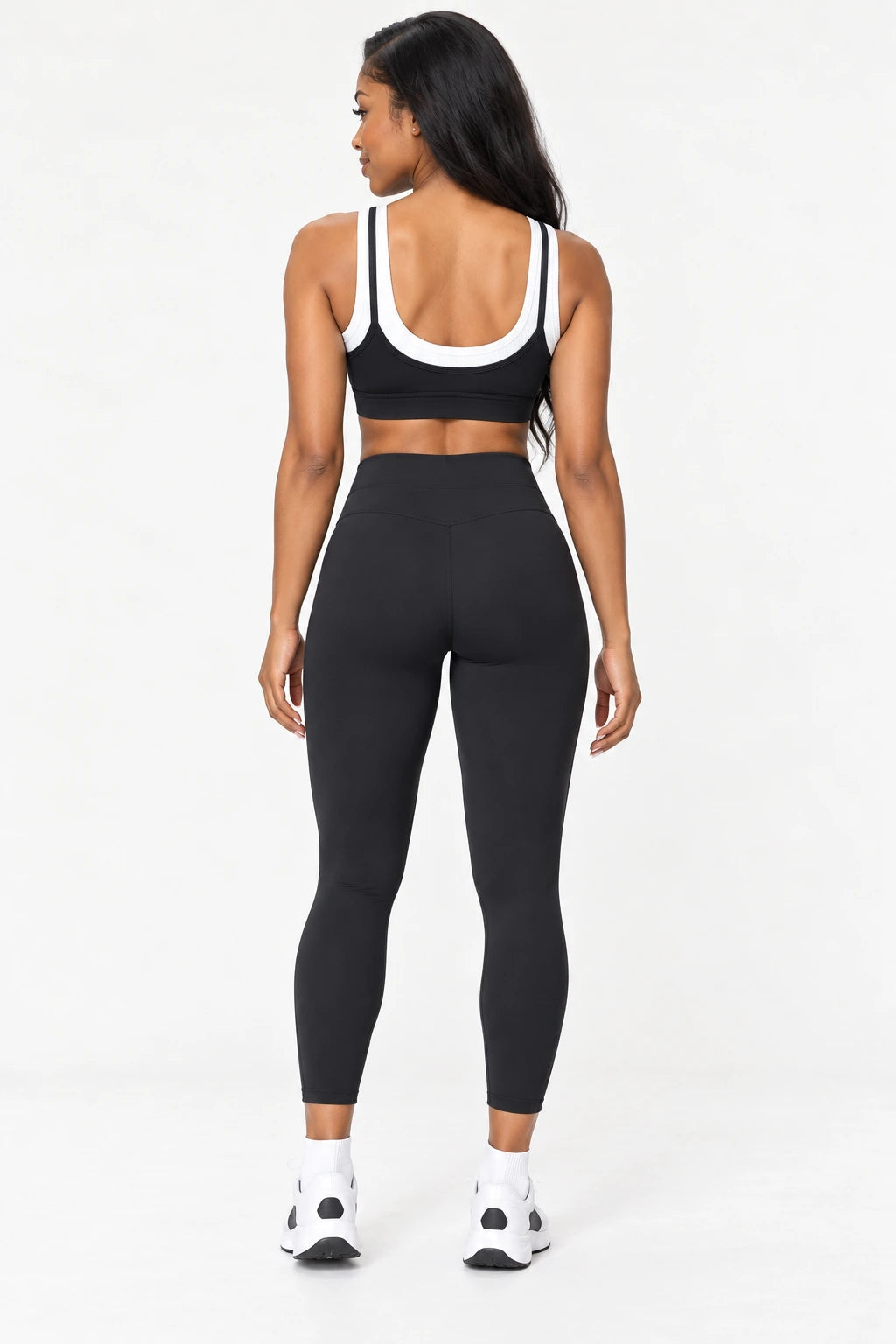 WEARHUB Nylon-Spandex Barely-There Sports Bra — WHZ094 — product, back view