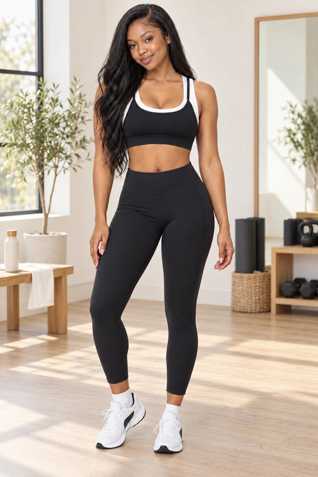 WEARHUB Nylon-Spandex Barely-There Sports Bra — WHZ094 — product, scene view