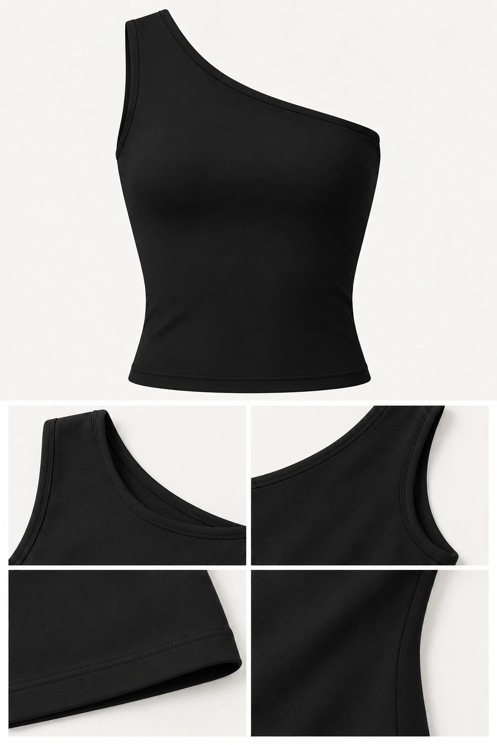 WEARHUB Nylon-Spandex Cloud-Soft Active Tank — WHZ096 — product, details view