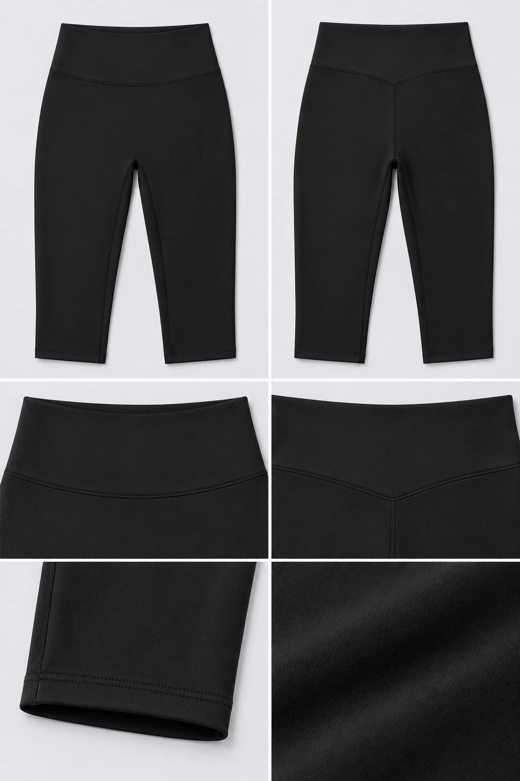 WEARHUB Nylon-Spandex Brushed Mid-Length Active Shorts — WHZ098 — product, details view