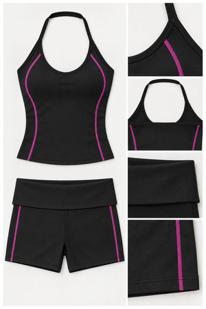 WEARHUB Nylon-Spandex Stretch Active Tank — WHZ102 — product, details view