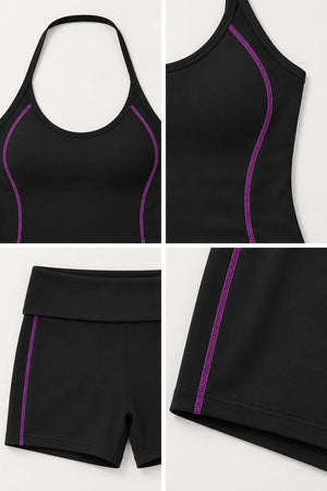 WEARHUB Nylon-Spandex Stretch Active Shorts — WHZ106 — product, details view