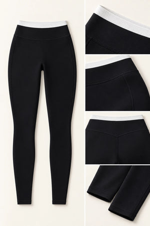 WEARHUB Nylon-Spandex Barely-There Yoga Leggings — WHZ107 — product, details view