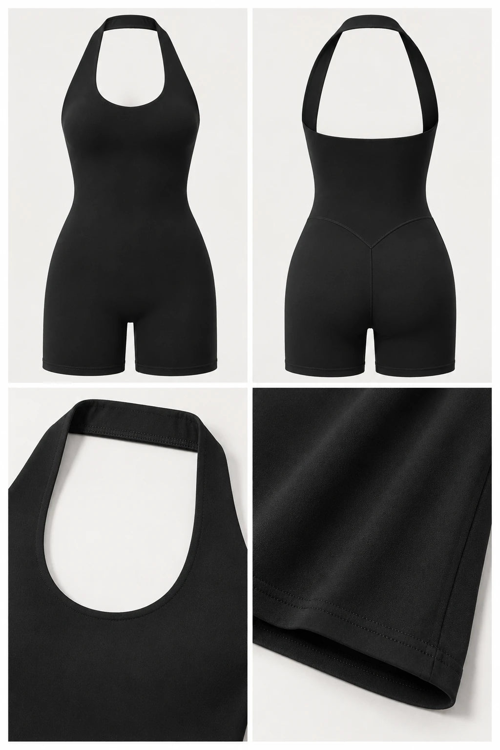 WEARHUB Nylon-Spandex Stretch Active Jumpsuit — WHZ113 — product, details view