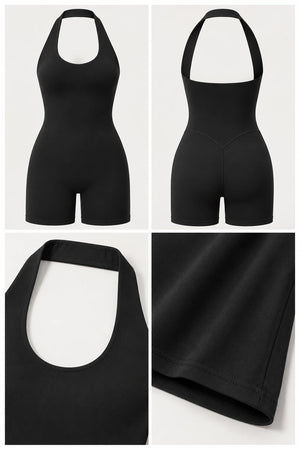 WEARHUB Nylon-Spandex Stretch Active Jumpsuit — WHZ113 — product, details view