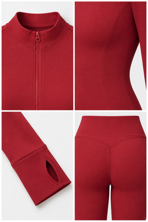 WEARHUB Nylon-Spandex Seamless Active Jacket — WHZ115 — product, details view