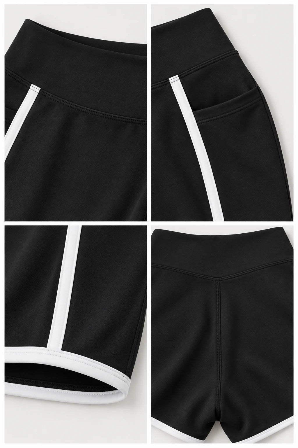 WEARHUB Nylon-Spandex Barely-There Active Shorts — WHZ116 — product, details view