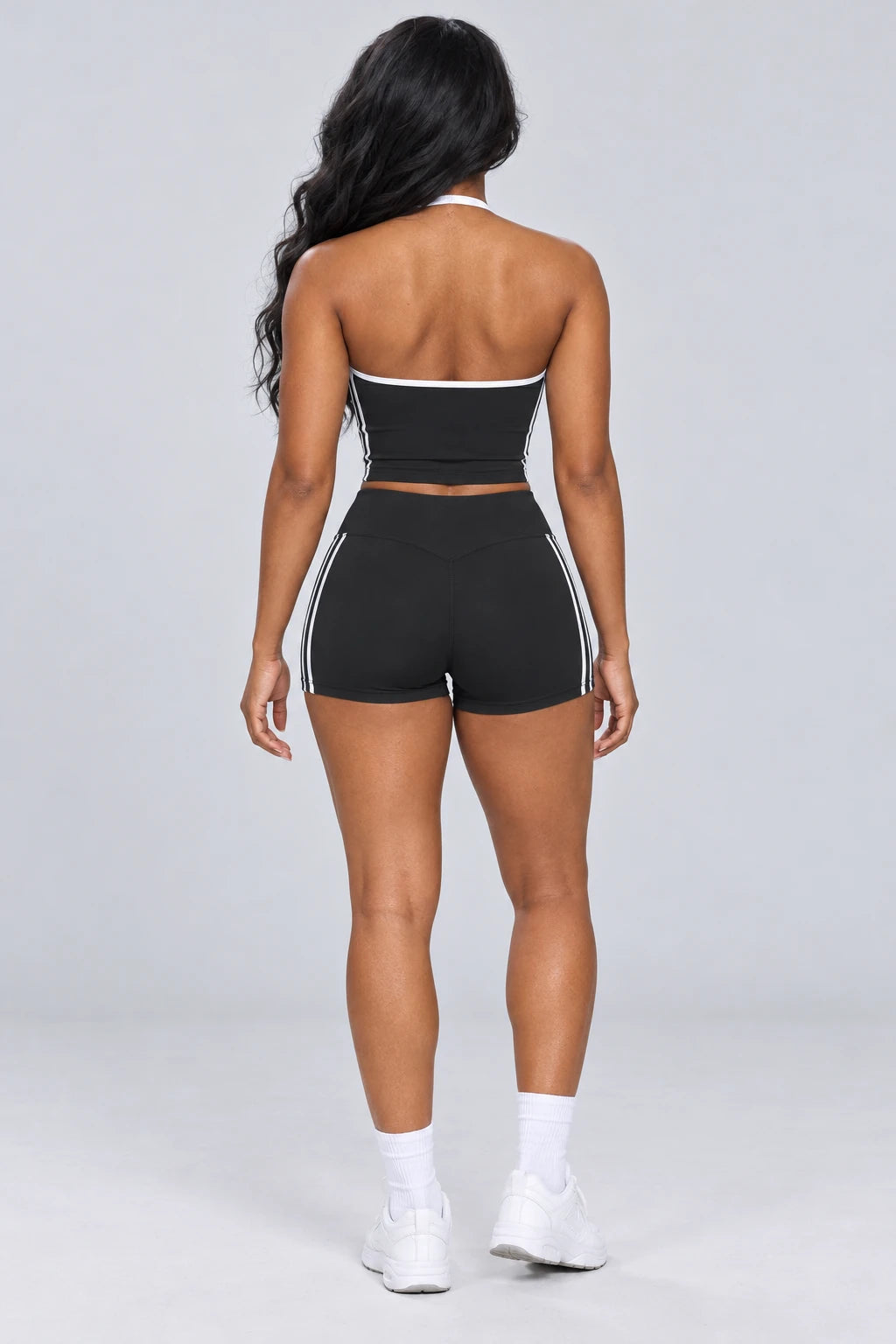 WEARHUB Nylon-Spandex Barely-There Active Shorts — WHZ118 — product, back view