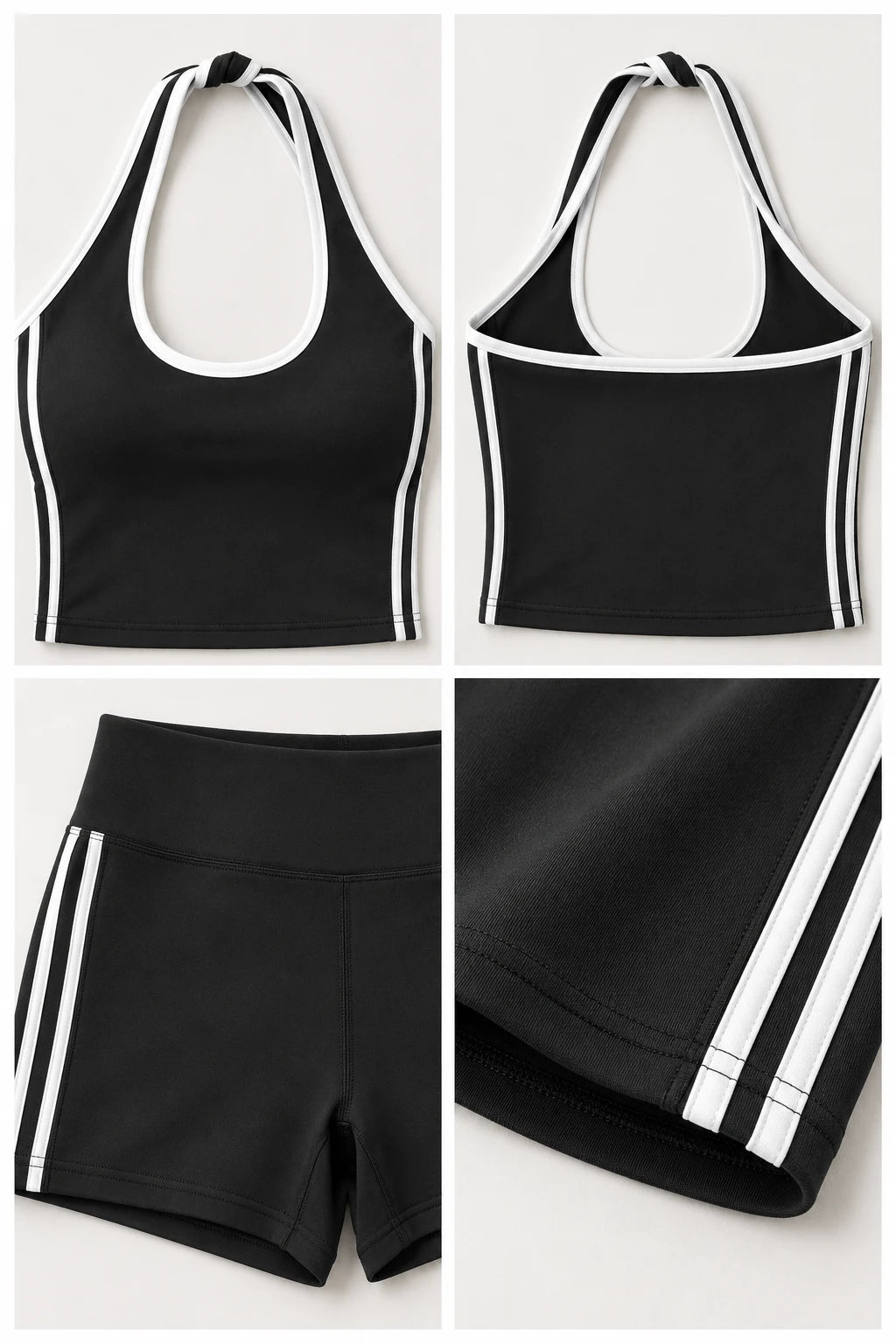 WEARHUB Nylon-Spandex Barely-There Active Shorts — WHZ118 — product, details view