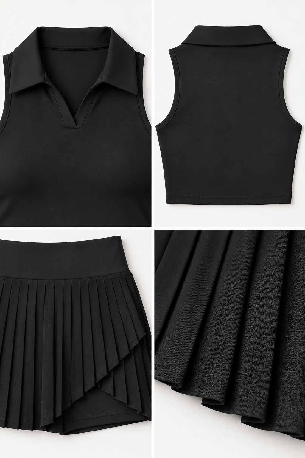WEARHUB Nylon-Spandex Cloud-Soft Active Skirt — WHZ125 — product, details view