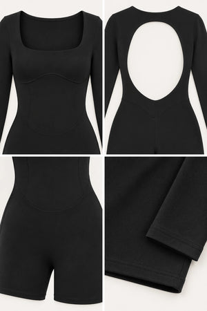 WEARHUB Nylon-Spandex Barely-There Active Dress — WHZ128 — product, details view