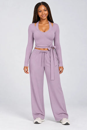 WEARHUB Polyester-Spandex Brushed Active Jacket — WHZ133 — Lavender Mist, color front view