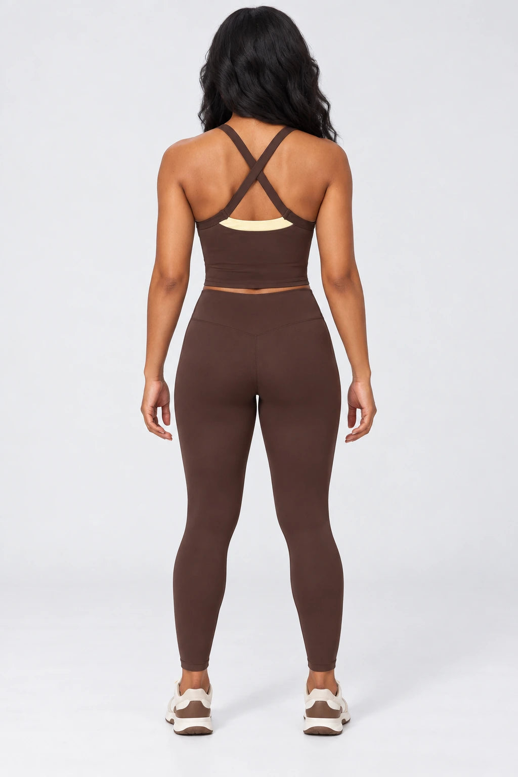 WEARHUB Nylon-Spandex Barely-There Active Tank — WHZ135 — product, back view