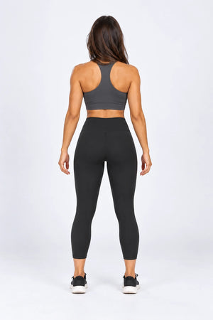 WEARHUB Nylon-Spandex Brushed Yoga Leggings — WHZ140 — product, back view