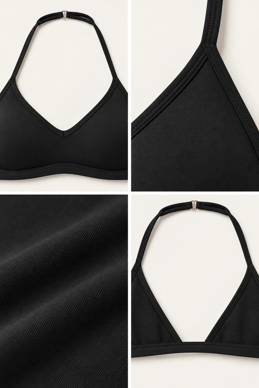 WEARHUB Nylon-Spandex Brushed Sports Bra — WHZ141 — product, details view