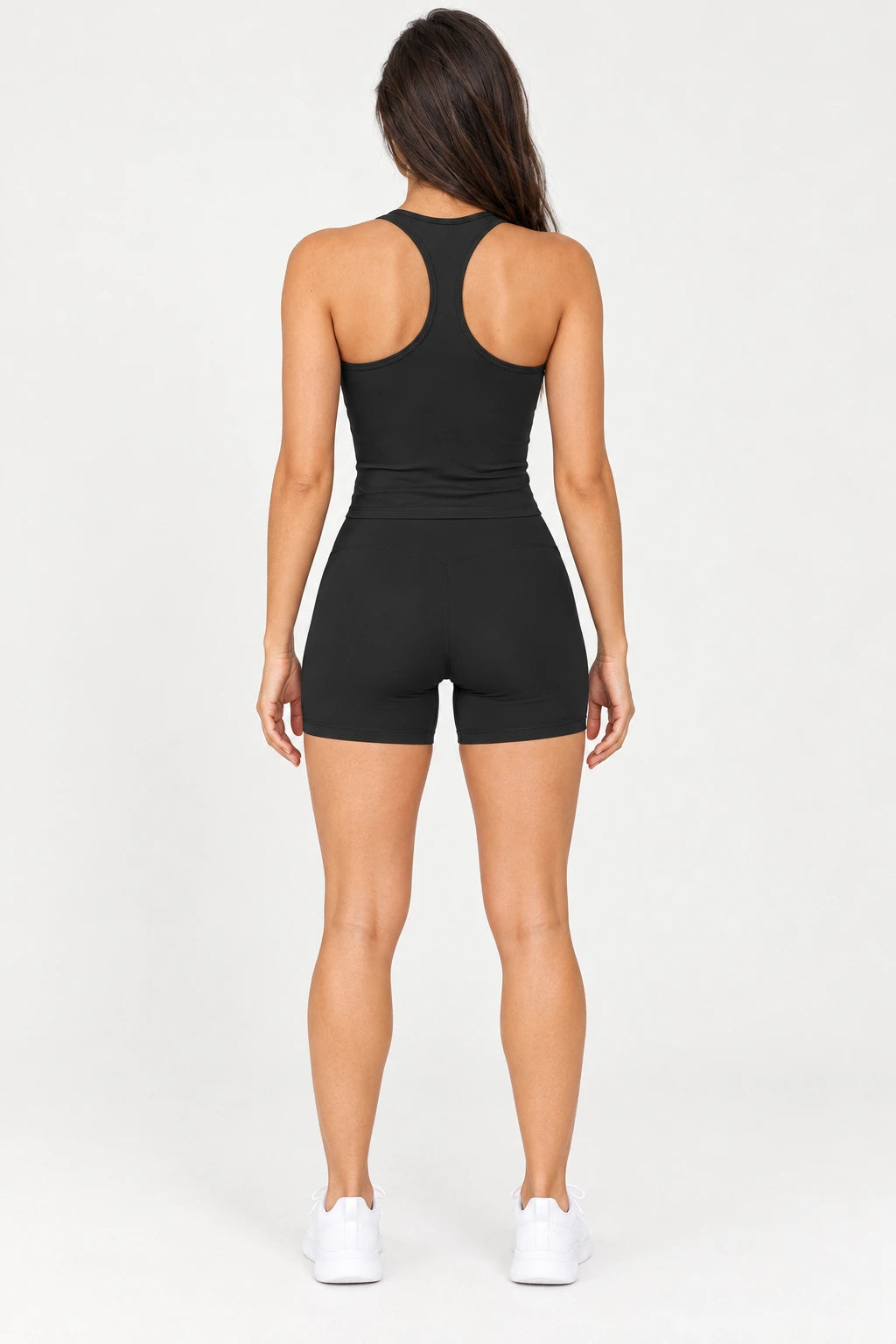WEARHUB Nylon-Spandex Brushed Active Tank — WHZ143 — product, back view